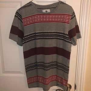 Grey Aztec print tee